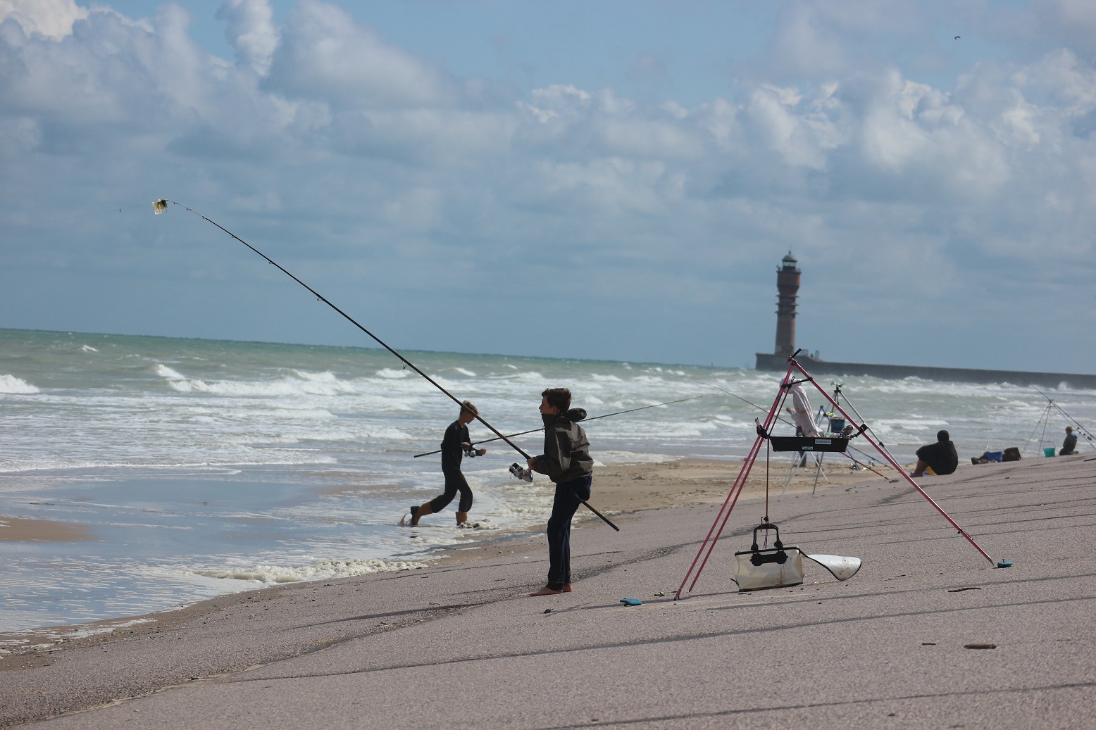 peche sur la digue du braek dunkerque
