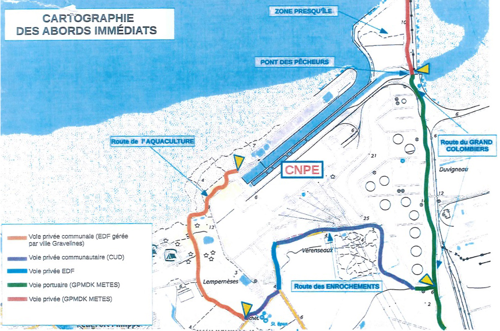 plan acces jetee des huttes gravelines